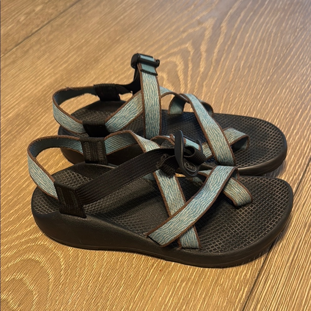 Chaco Blue and Black Women's Sandals